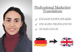 translate marketing texts from german to english