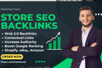 build shopify SEO backlinks to rank up on google and boost sales