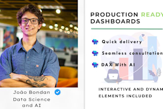 create stunning profissional automated dashboards within 48h