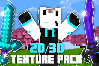 make a fully customized texture pack on your demand