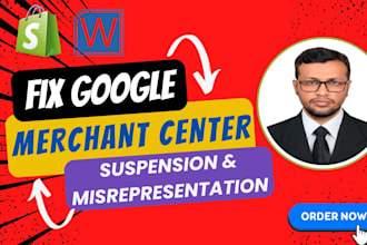 fix google merchant center suspension, misrepresentation, gtin for shopify store