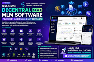custom blockchain MLM software development with smart contracts