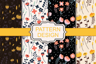 do repeating pattern, bandana pattern, tropical pattern, tartan and scarf design