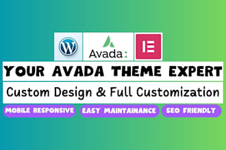 be your wordpress avada theme customization and design expert