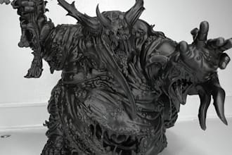 3d print your tabletop miniatures or display pieces in resin