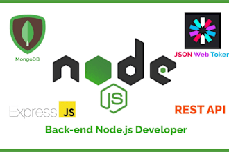 be nodejs express developer, rest API development and integration
