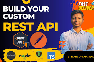 build rest API with express js and node js as a mern backend developer