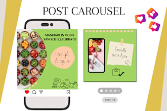 carousel posts, posts and stories,improve instagram feed, fb, linkedin canvapro