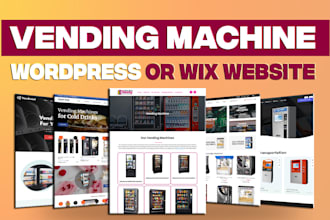 create a professional vending machine or atm vending website using wordpress