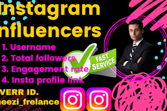 provide powerful instagram influencer research service