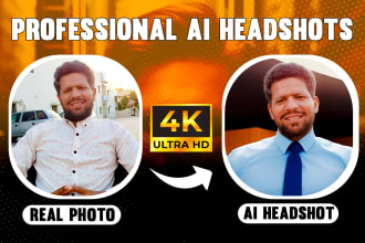 produce professional custom ai headshots for profile picture