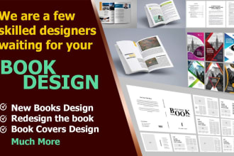 books layout and book covers design