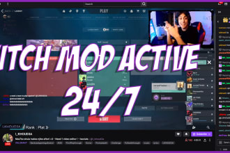 be your twitch stream chat moderator, mod
