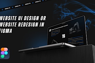 do website UI design or website redesign in figma