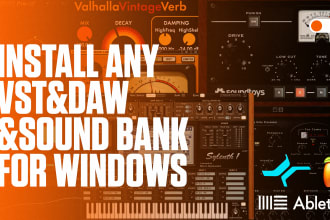 install any vst,daw,plugin,soundbank for windows and mac