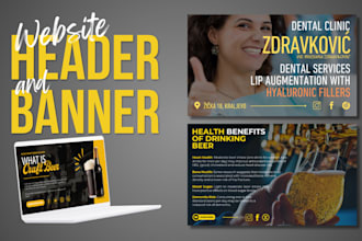 design banner, ad, header for your website or blog