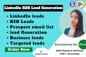 do lead generation, linkedin leads, email finding, and web research