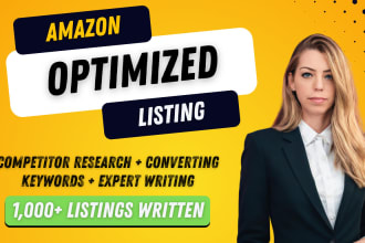write best selling amazon listing SEO product descriptions