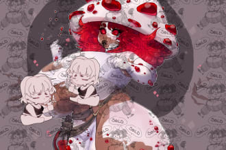 draw your furry fursona nsfw or sfw in anime style for you