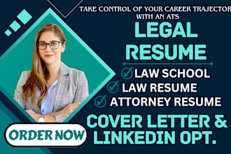 write and edit legal resume lawyer attorney law school paralegal MBA CV