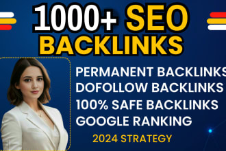 do 1000 SEO backlinks with contextual dofollow  link building for google ranking