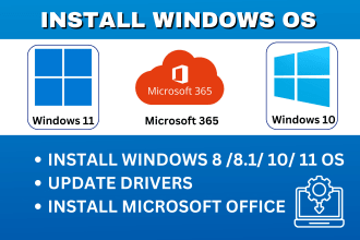 install windows 11 10 8, drivers, and softwares remotely