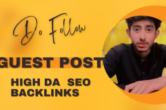 dofollow guest post backlink service on high da sites