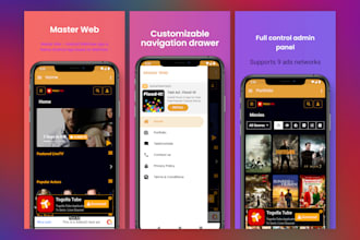 convert your blog shopify store website into android app with admin panel