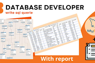 write sql queries , microsoft access, oracle, mysql workbench, sqlite and erd