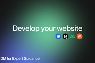 develop immersive animated websites with webflow, nuxt and next, awwwards style