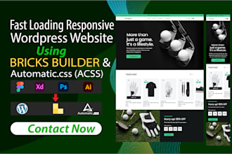 build  wordpress website using bricks builder and automatic css that ranks