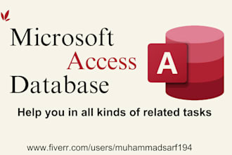 design custom microsoft access database application solution