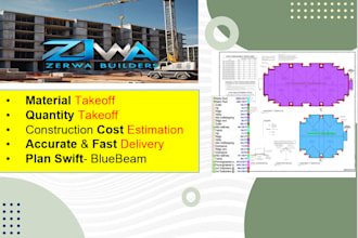 give construction takeoff and cost estimation services