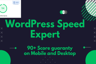 do wordpress and woocommerce speed optimization and increase page speed