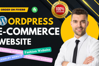 design modern fashion, cosmetics, clothing, jewelry wordpress ecommerce website