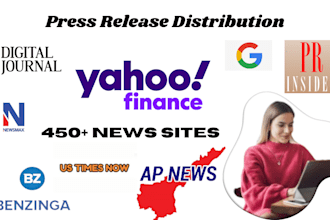 provide professional PR  writing  press release distribution