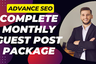do monthly package of guest posting SEO dofollow backlinks