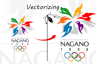 vector trace, vectorized or recreate any graphic