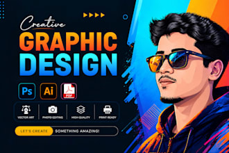 do custom graphic design and creative redesign work