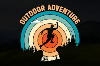 do retro vintage outdoor vibes t shirt design