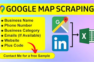 do google map scraping, lead generation, b2b leads