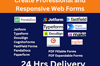 create responsive and stunning jotform, typeform, cognitoform, fastfield forms