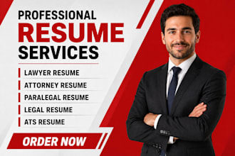 create an ats legal resume for lawyer, attorney and paralegal with cover letter