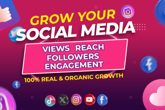 be your social media manager and growth business or band