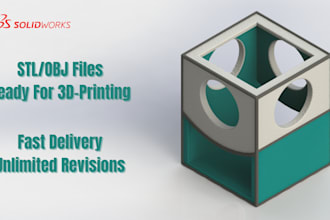 create 3d cad models for 3d printing, modify stl files