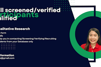 recruit for qualitative market research participants