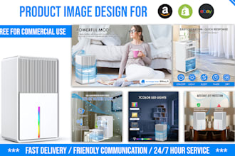 do product image design and product editing for amazon