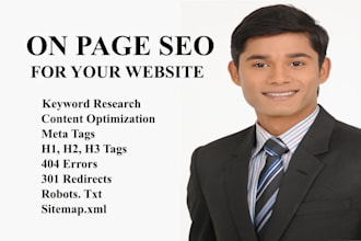do on page SEO for your website to increase organic traffic
