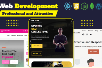 be your full stack web developer in react, node, express, mongodb