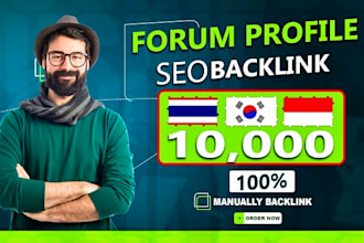 make high quality forum profiles and social networks SEO backlinks